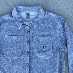Gameday Couture Dallas Cowboys Size Medium Women's Fleece Button Down